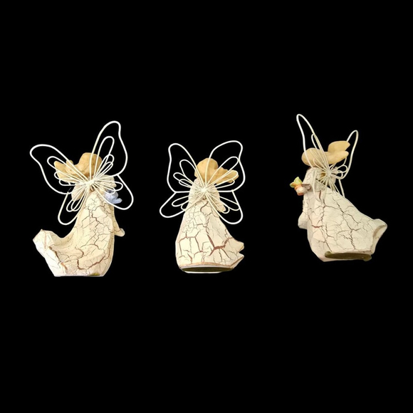 3 Piece Angel Figurines, Excellent Condition - Picture 3 of 7